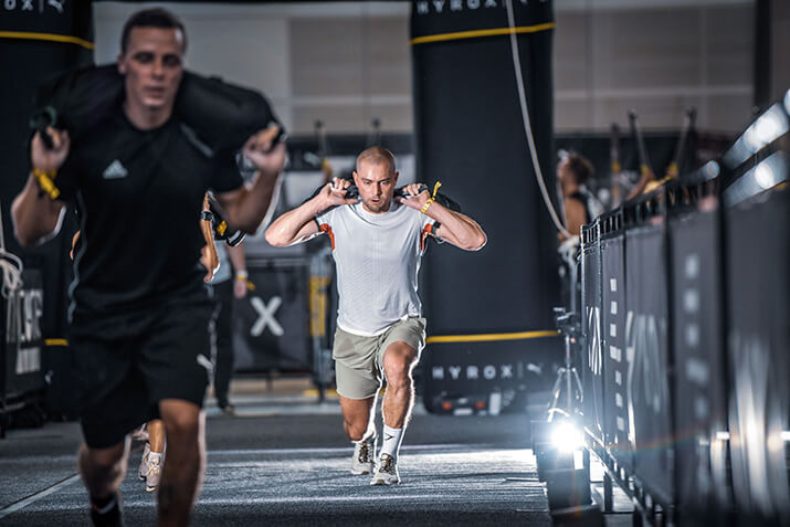 100m Sandbag Lunges