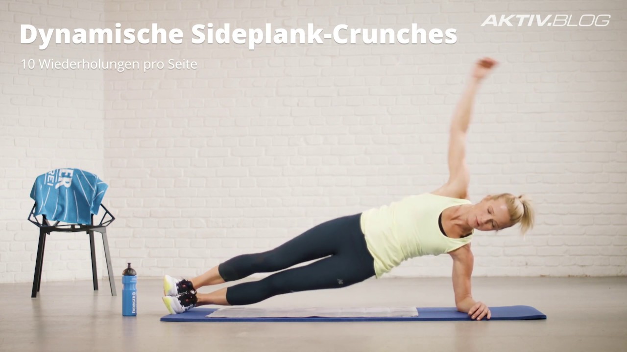 5. Sideplank-Crunch